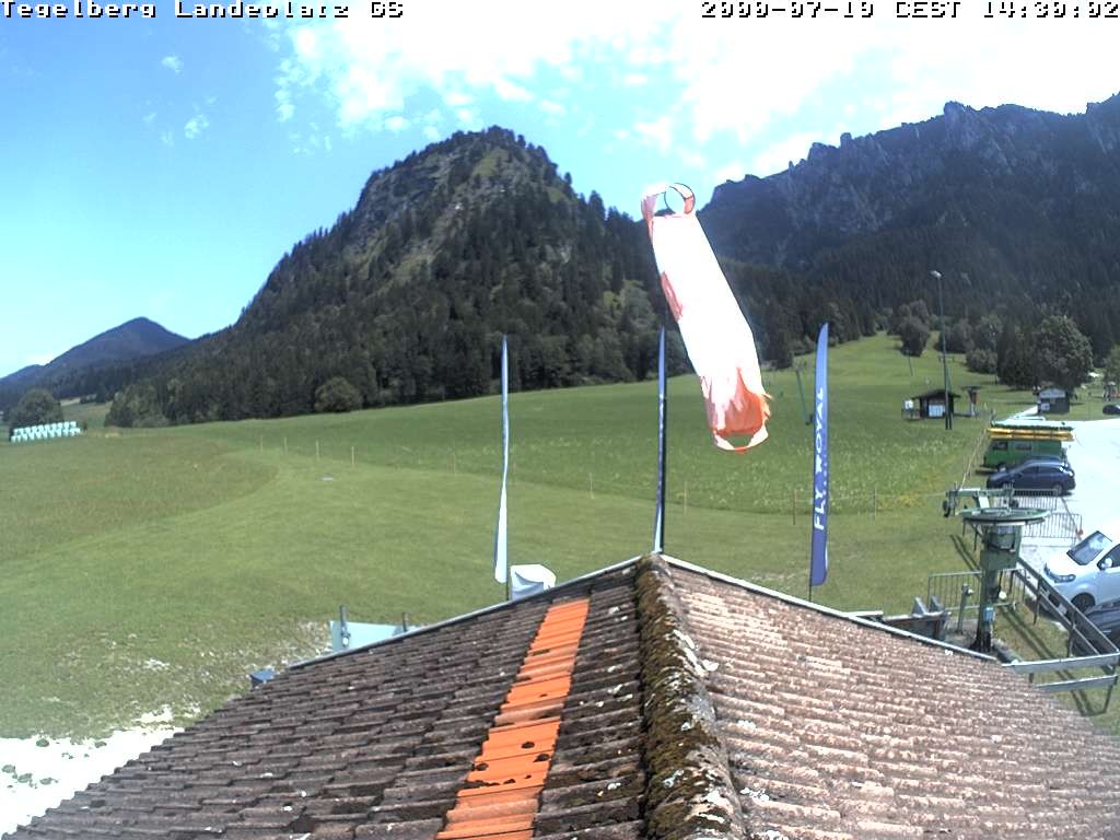 Archiv Foto Webcam Schwangau: Landeplatz am Tegelberg