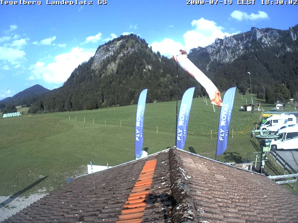 Archiv Foto Webcam Schwangau: Landeplatz am Tegelberg