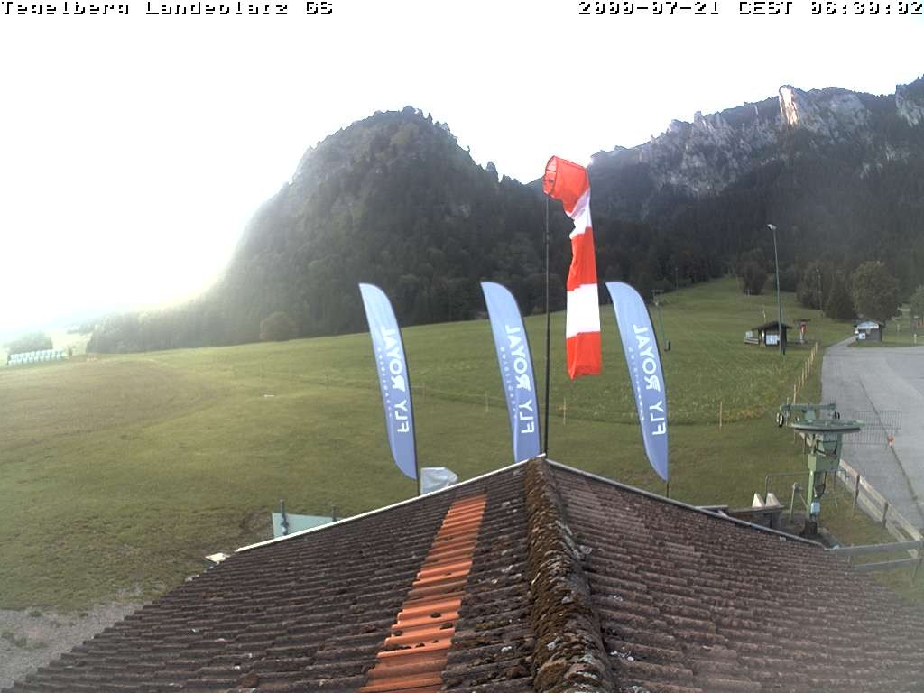 Archiv Foto Webcam Schwangau: Landeplatz am Tegelberg