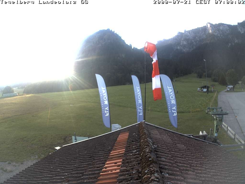 Archiv Foto Webcam Schwangau: Landeplatz am Tegelberg