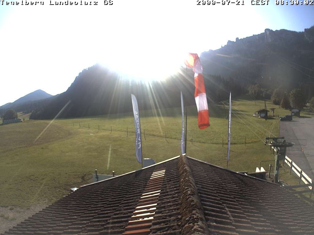 Archiv Foto Webcam Schwangau: Landeplatz am Tegelberg