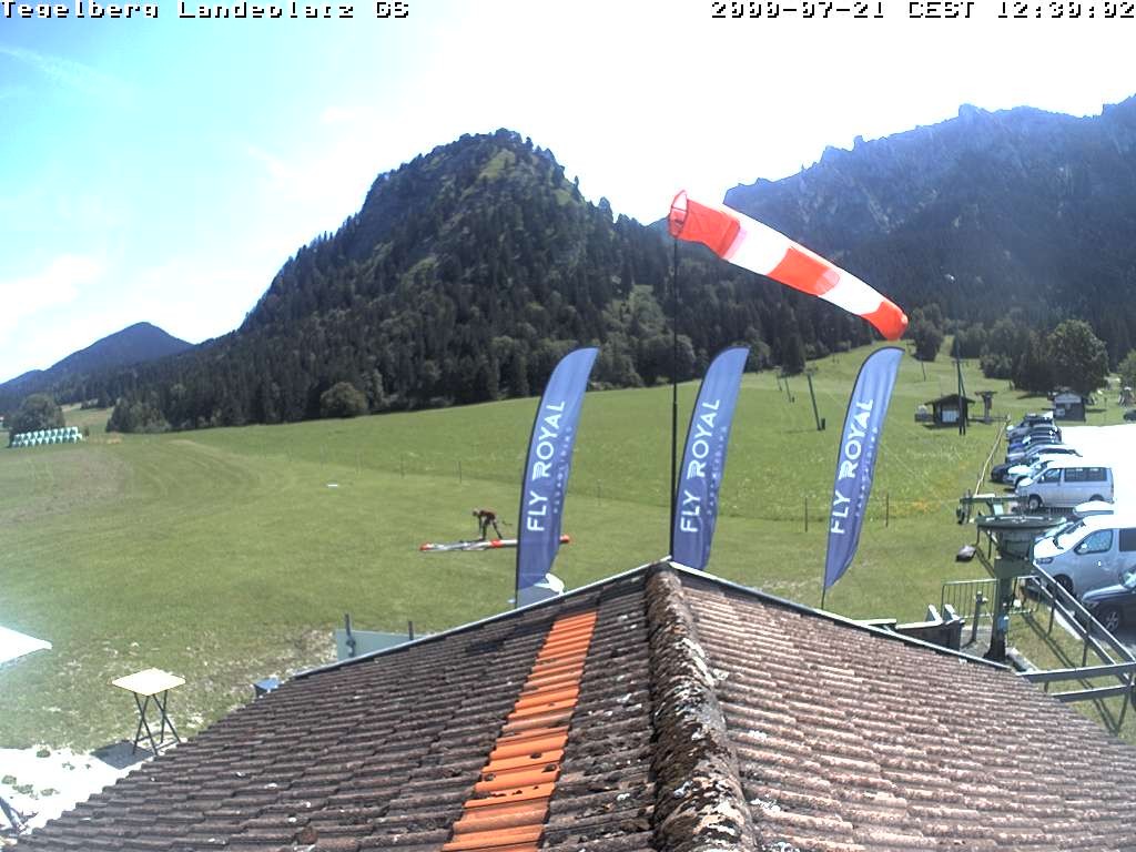Archiv Foto Webcam Schwangau: Landeplatz am Tegelberg