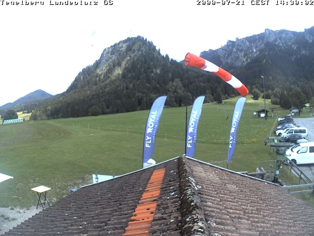 Archiv Foto Webcam Schwangau: Landeplatz am Tegelberg