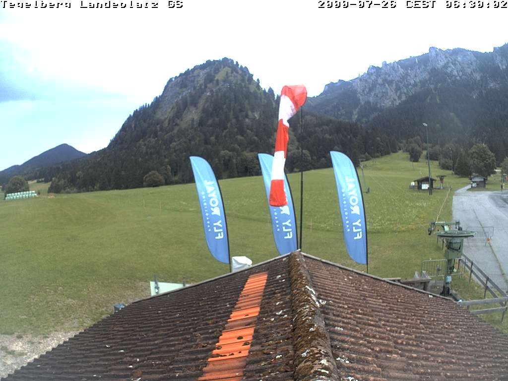 Archiv Foto Webcam Schwangau: Landeplatz am Tegelberg