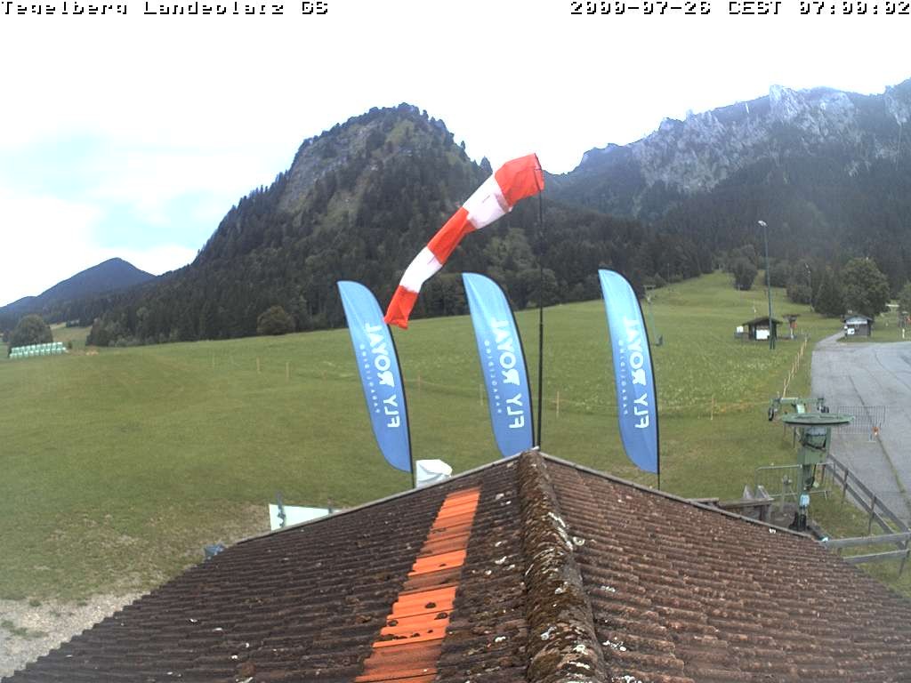 Archiv Foto Webcam Schwangau: Landeplatz am Tegelberg