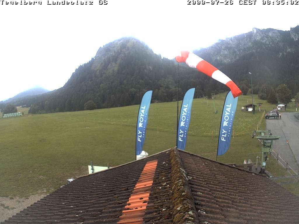 Archiv Foto Webcam Schwangau: Landeplatz am Tegelberg