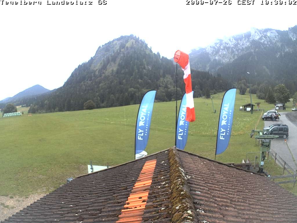 Archiv Foto Webcam Schwangau: Landeplatz am Tegelberg