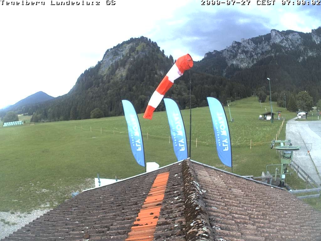Archiv Foto Webcam Schwangau: Landeplatz am Tegelberg