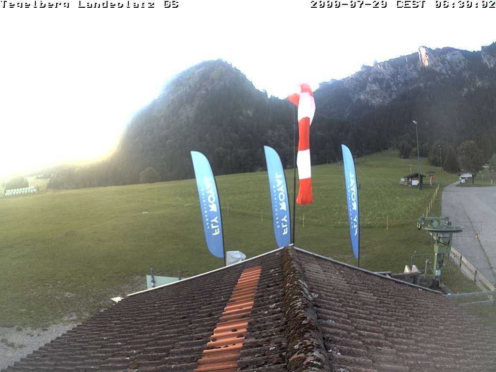 Archiv Foto Webcam Schwangau: Landeplatz am Tegelberg