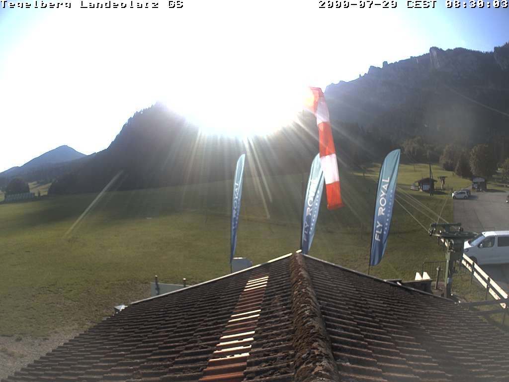 Archiv Foto Webcam Schwangau: Landeplatz am Tegelberg