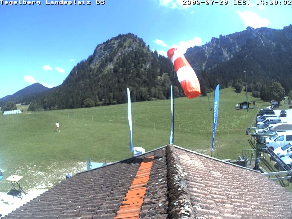 Archiv Foto Webcam Schwangau: Landeplatz am Tegelberg