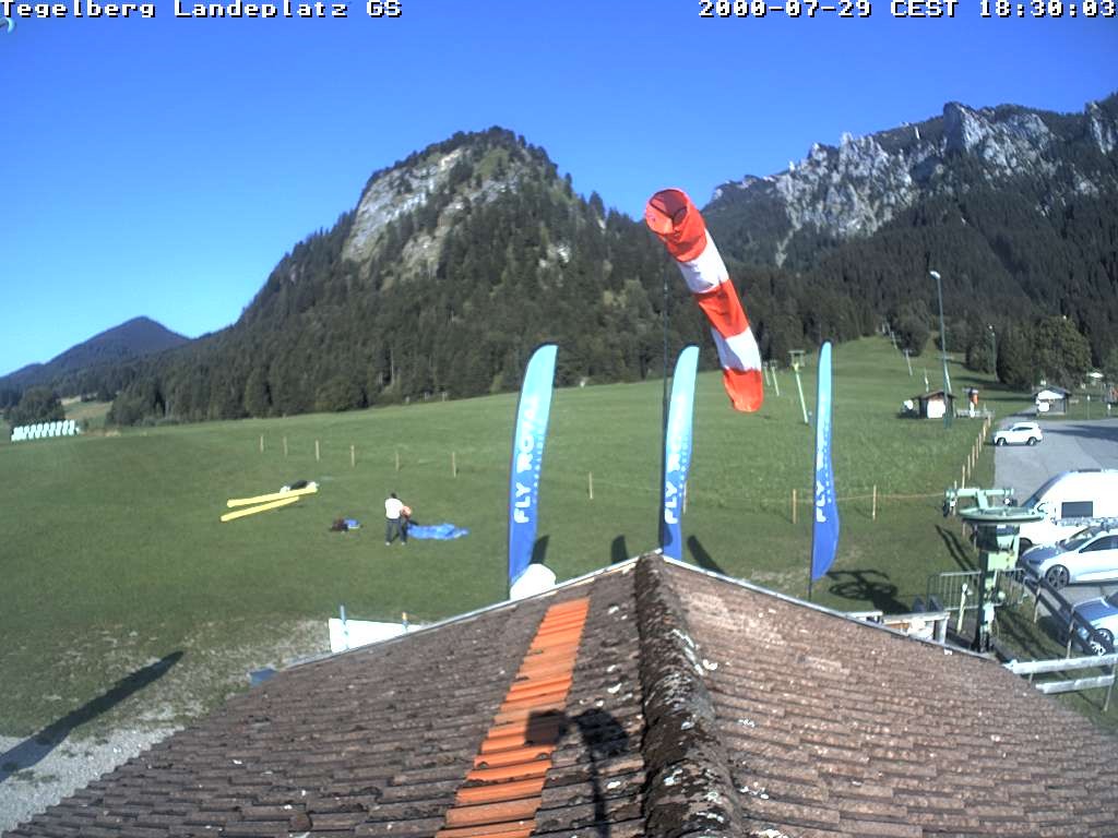 Archiv Foto Webcam Schwangau: Landeplatz am Tegelberg
