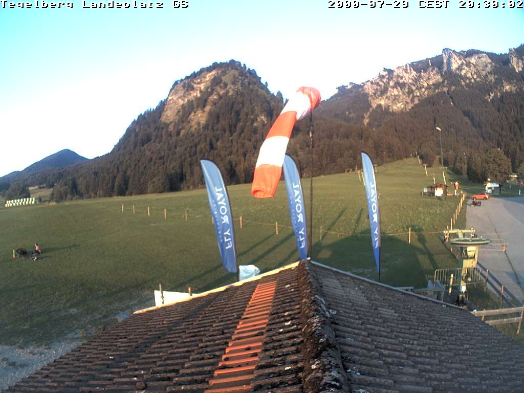 Archiv Foto Webcam Schwangau: Landeplatz am Tegelberg