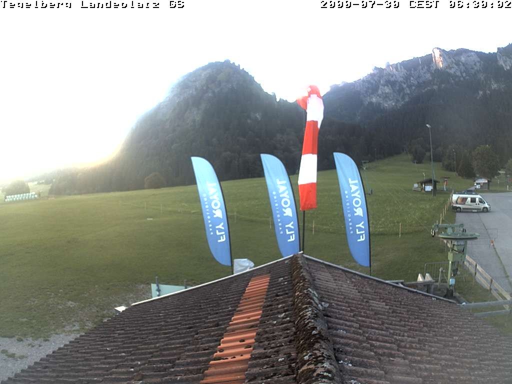Archiv Foto Webcam Schwangau: Landeplatz am Tegelberg