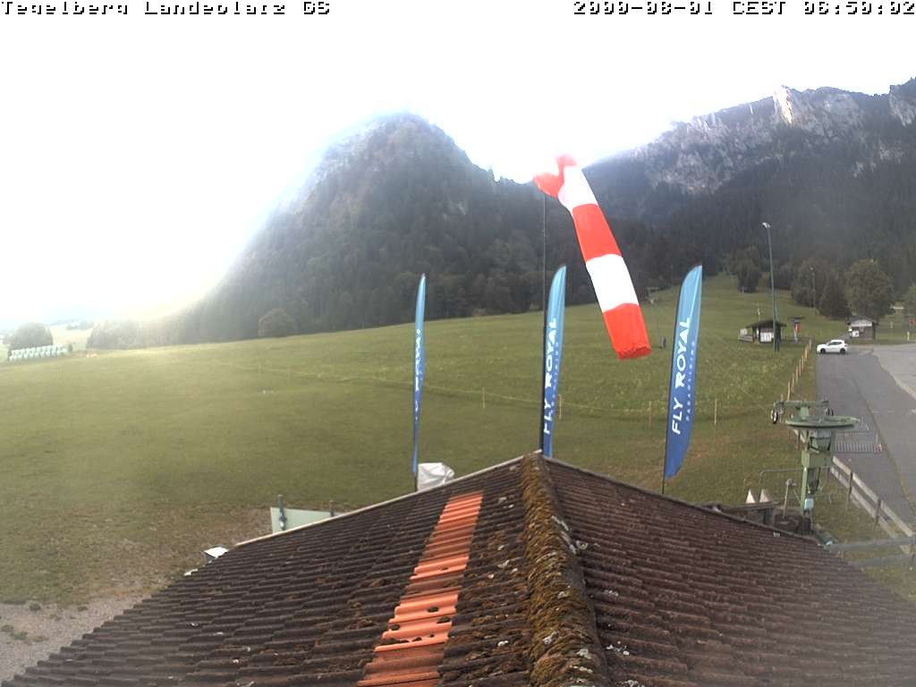 Archiv Foto Webcam Schwangau: Landeplatz am Tegelberg