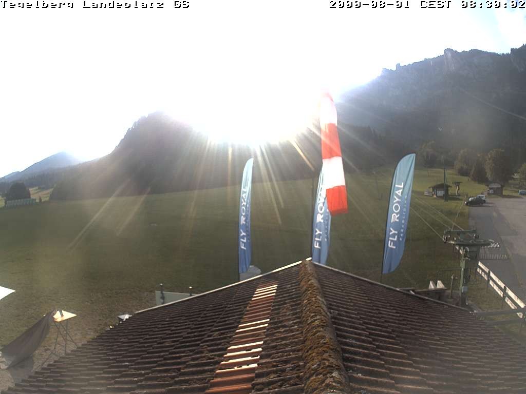 Archiv Foto Webcam Schwangau: Landeplatz am Tegelberg