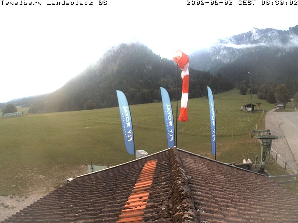 Archiv Foto Webcam Schwangau: Landeplatz am Tegelberg