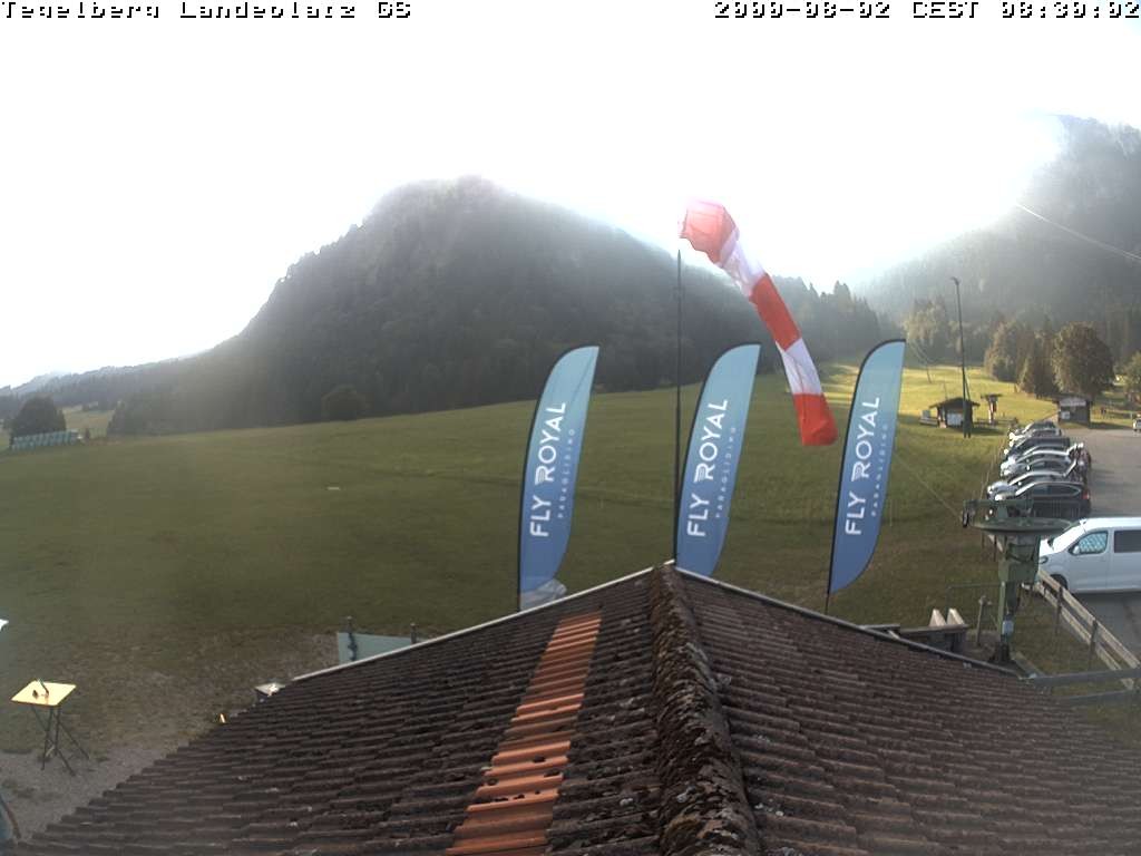 Archiv Foto Webcam Schwangau: Landeplatz am Tegelberg