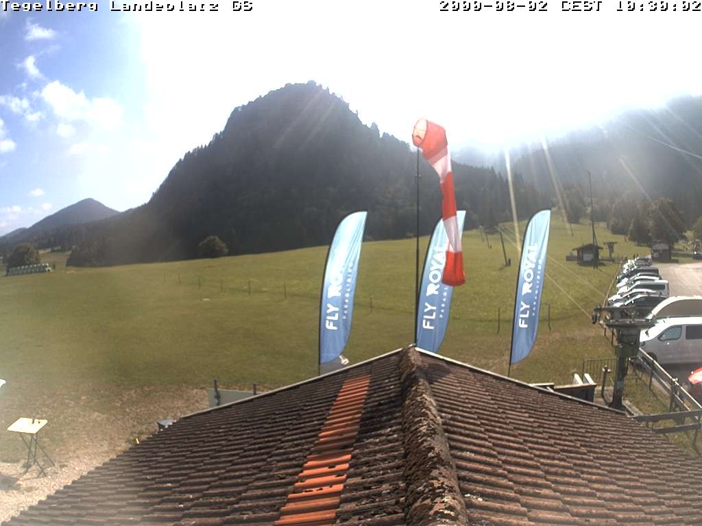 Archiv Foto Webcam Schwangau: Landeplatz am Tegelberg