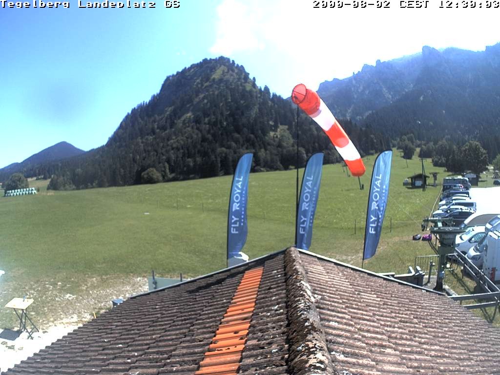 Archiv Foto Webcam Schwangau: Landeplatz am Tegelberg