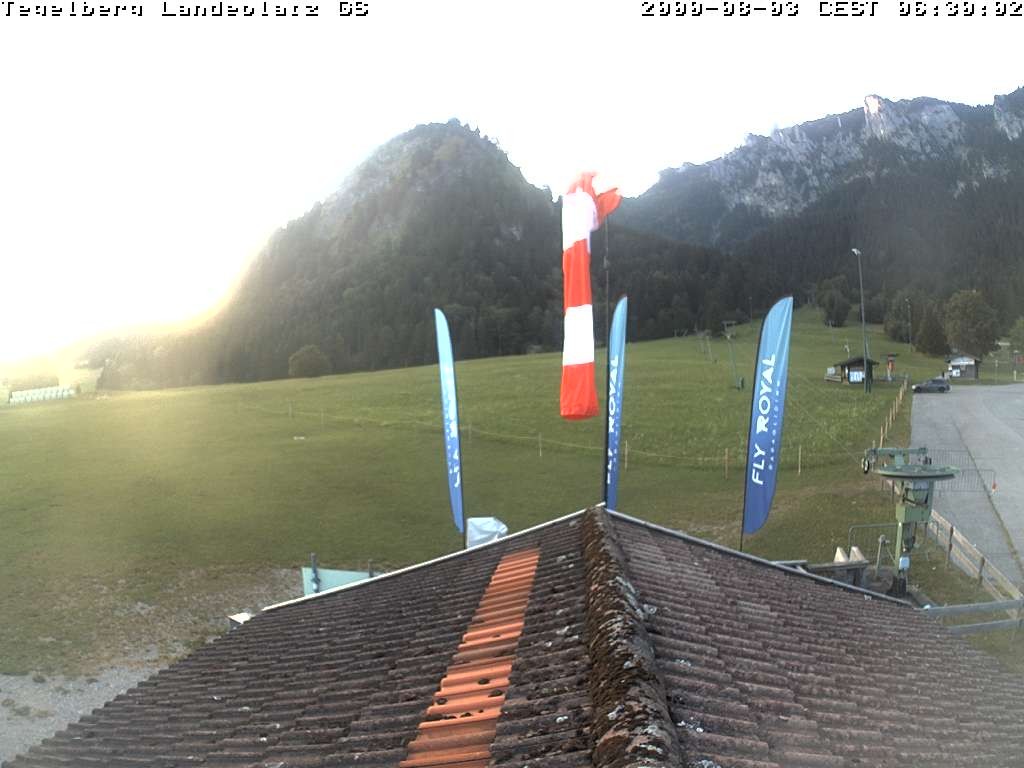 Archiv Foto Webcam Schwangau: Landeplatz am Tegelberg