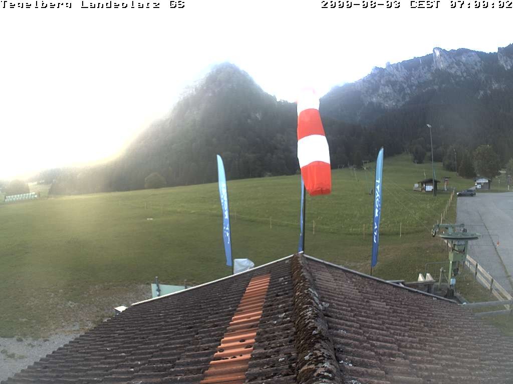 Archiv Foto Webcam Schwangau: Landeplatz am Tegelberg
