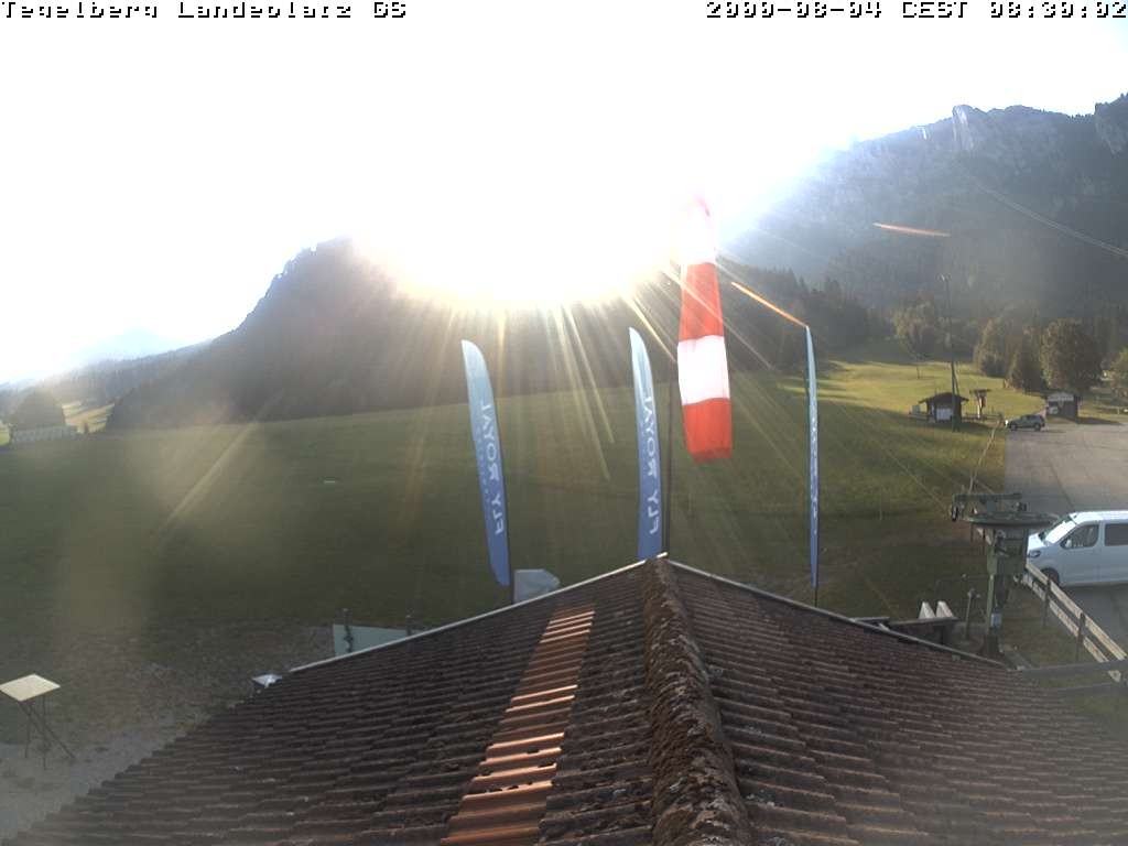 Archiv Foto Webcam Schwangau: Landeplatz am Tegelberg