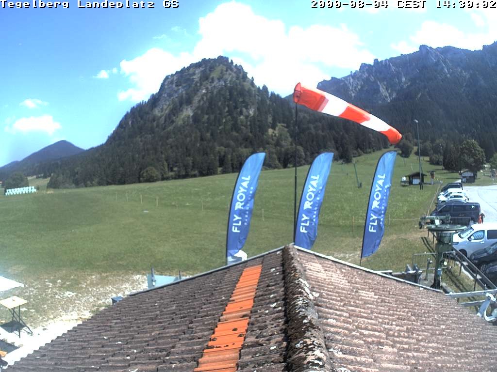 Archiv Foto Webcam Schwangau: Landeplatz am Tegelberg