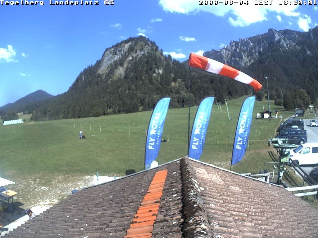 Archiv Foto Webcam Schwangau: Landeplatz am Tegelberg