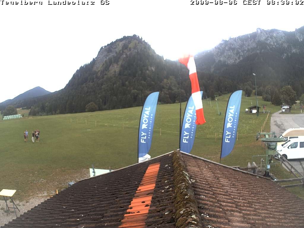 Archiv Foto Webcam Schwangau: Landeplatz am Tegelberg