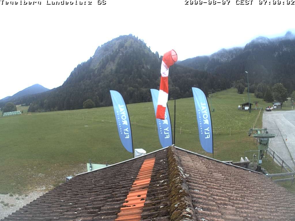 Archiv Foto Webcam Schwangau: Landeplatz am Tegelberg