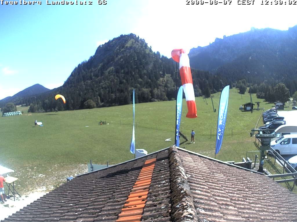 Archiv Foto Webcam Schwangau: Landeplatz am Tegelberg
