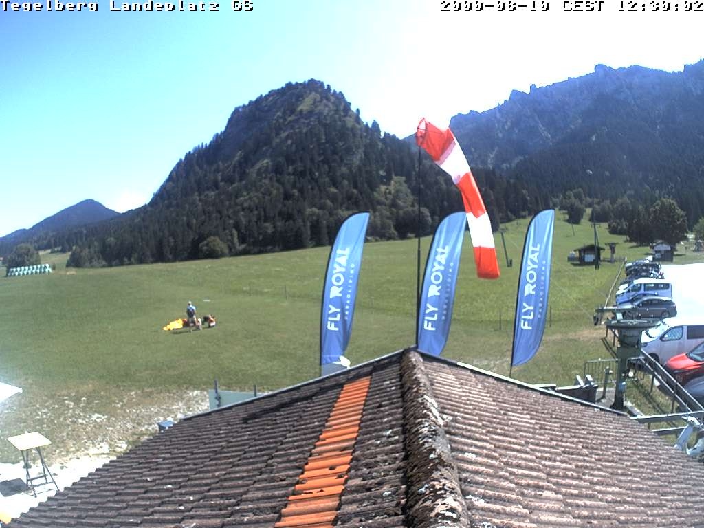 Archiv Foto Webcam Schwangau: Landeplatz am Tegelberg