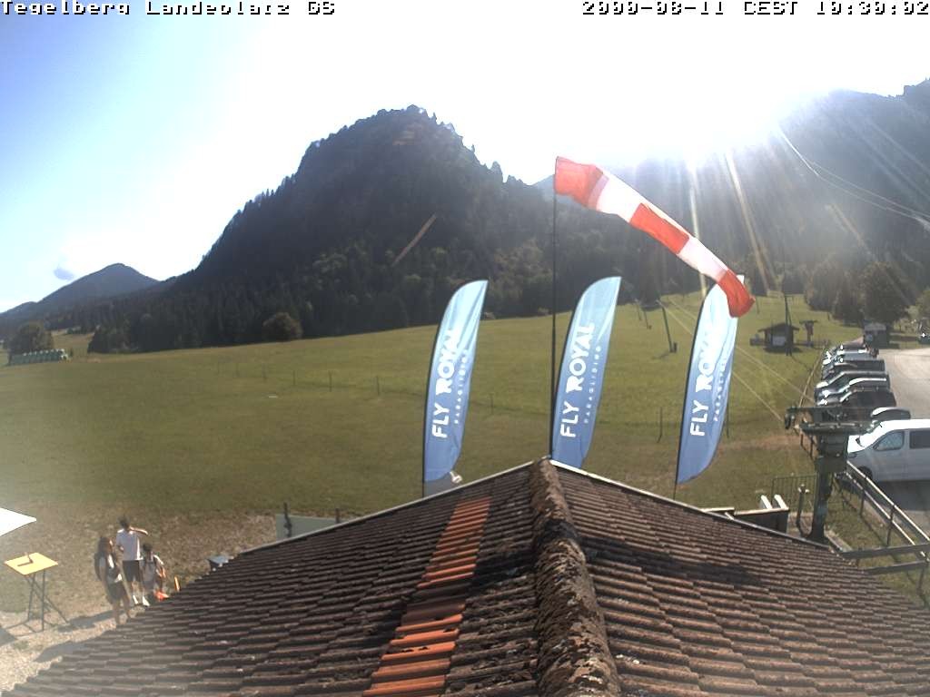 Archiv Foto Webcam Schwangau: Landeplatz am Tegelberg