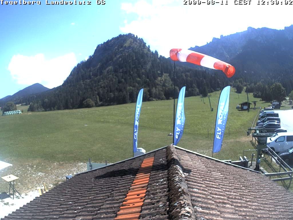 Archiv Foto Webcam Schwangau: Landeplatz am Tegelberg