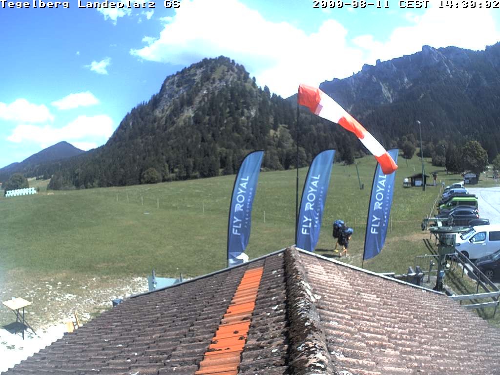 Archiv Foto Webcam Schwangau: Landeplatz am Tegelberg