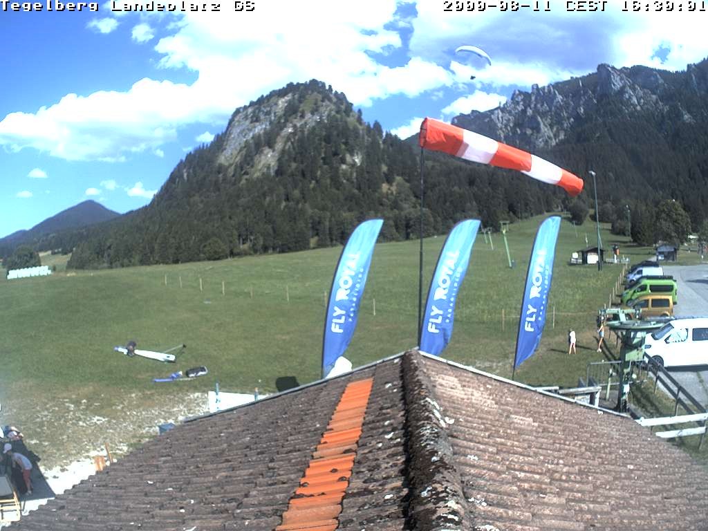 Archiv Foto Webcam Schwangau: Landeplatz am Tegelberg