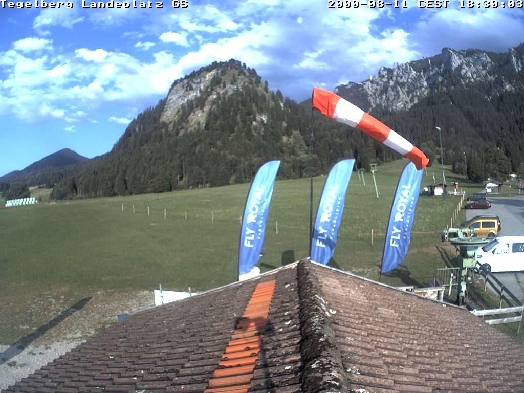 Archiv Foto Webcam Schwangau: Landeplatz am Tegelberg