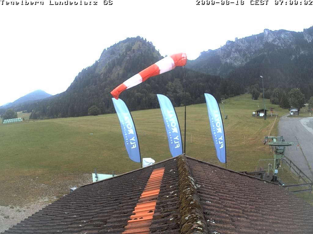 Archiv Foto Webcam Schwangau: Landeplatz am Tegelberg