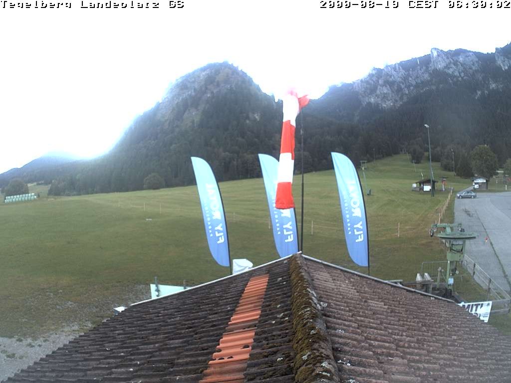Archiv Foto Webcam Schwangau: Landeplatz am Tegelberg