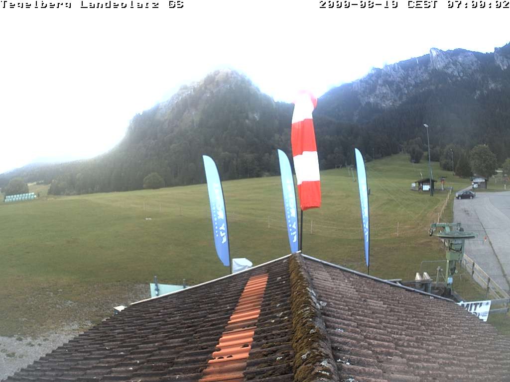 Archiv Foto Webcam Schwangau: Landeplatz am Tegelberg