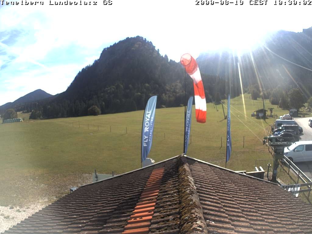 Archiv Foto Webcam Schwangau: Landeplatz am Tegelberg
