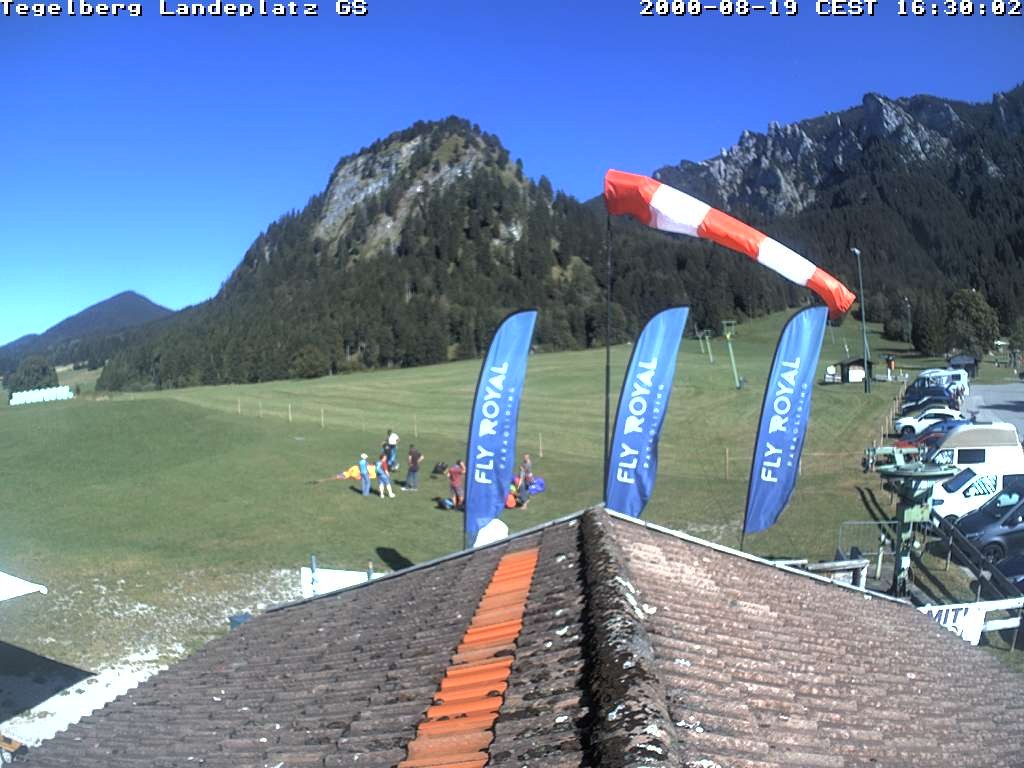 Archiv Foto Webcam Schwangau: Landeplatz am Tegelberg