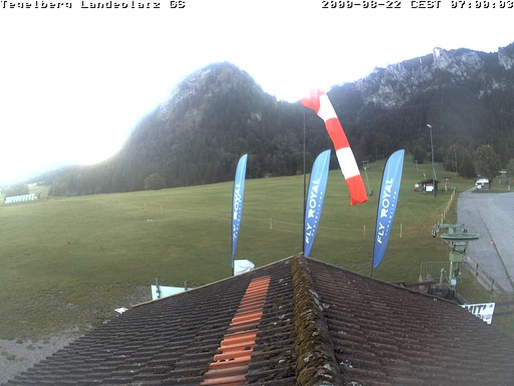 Archiv Foto Webcam Schwangau: Landeplatz am Tegelberg