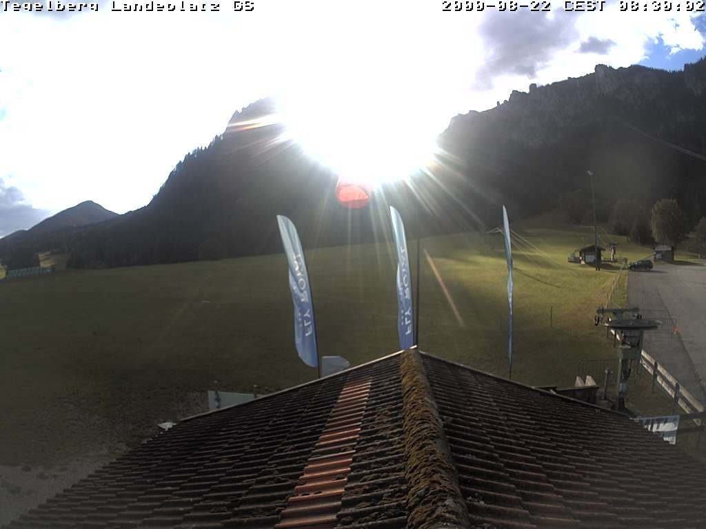 Archiv Foto Webcam Schwangau: Landeplatz am Tegelberg