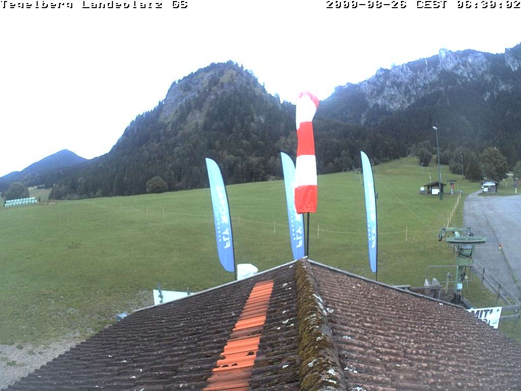 Archiv Foto Webcam Schwangau: Landeplatz am Tegelberg