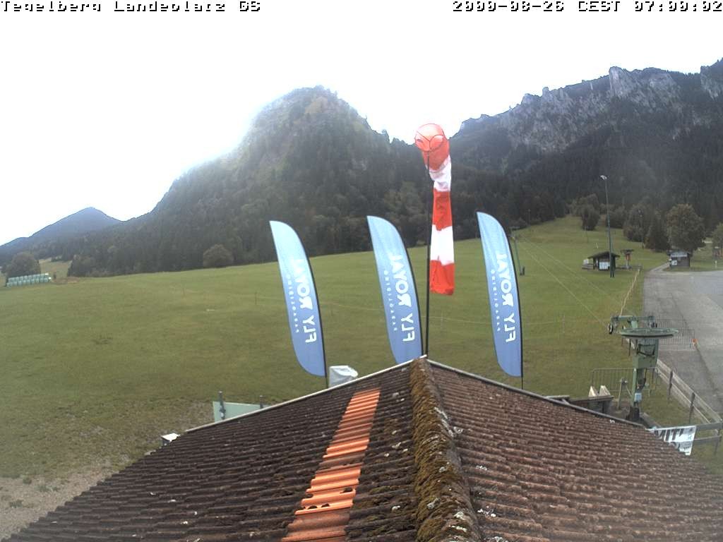 Archiv Foto Webcam Schwangau: Landeplatz am Tegelberg