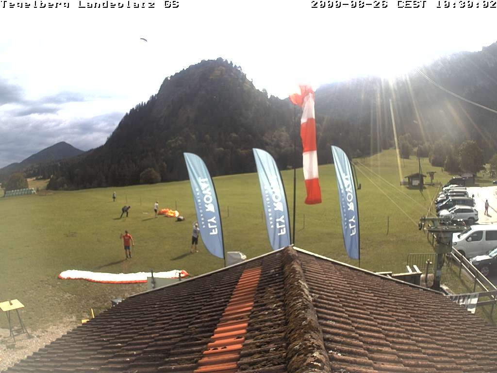 Archiv Foto Webcam Schwangau: Landeplatz am Tegelberg