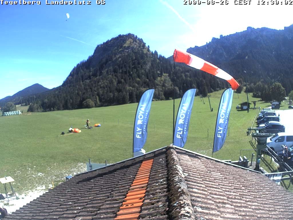 Archiv Foto Webcam Schwangau: Landeplatz am Tegelberg