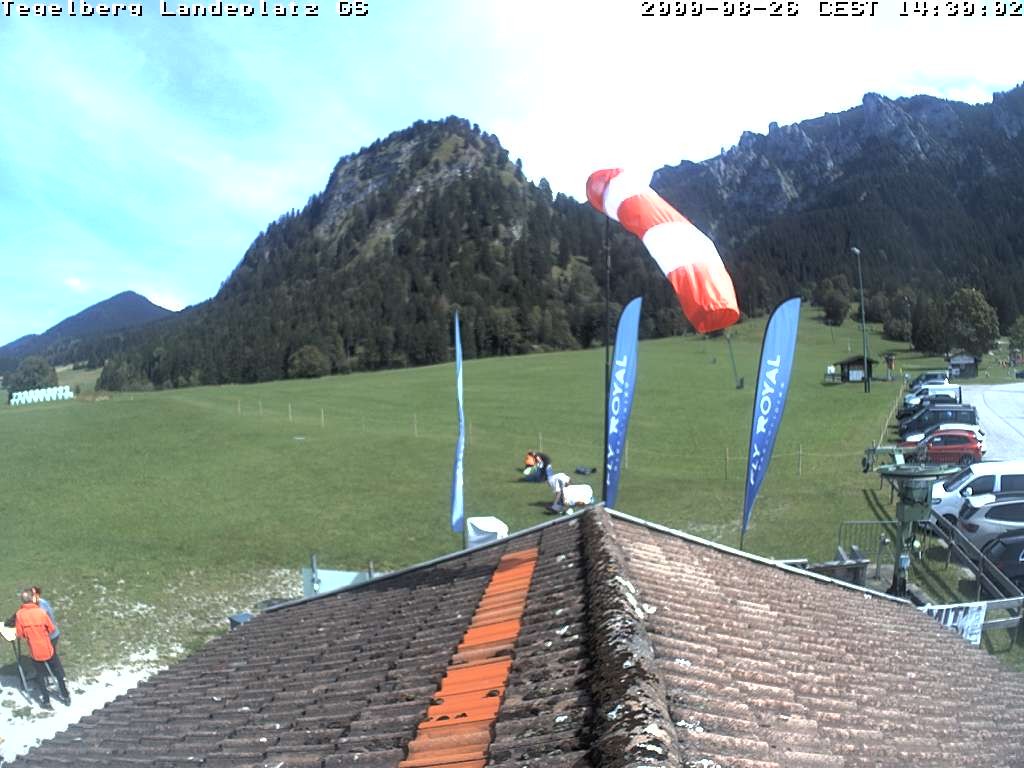 Archiv Foto Webcam Schwangau: Landeplatz am Tegelberg